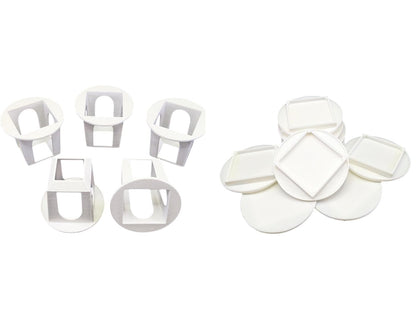 Grow Cubes for Hydroponic System/Compatible with Gardyn (10 Grow Cubes / 10 White caps)