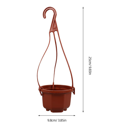 DOITOOL 10 Sets Chlorophytum Pot Hanging Planters Hanging Nursery Basket Pot Orchid Flowerpot Air Plants Holder Empty Baskets for Plants Plastic Window Cactus