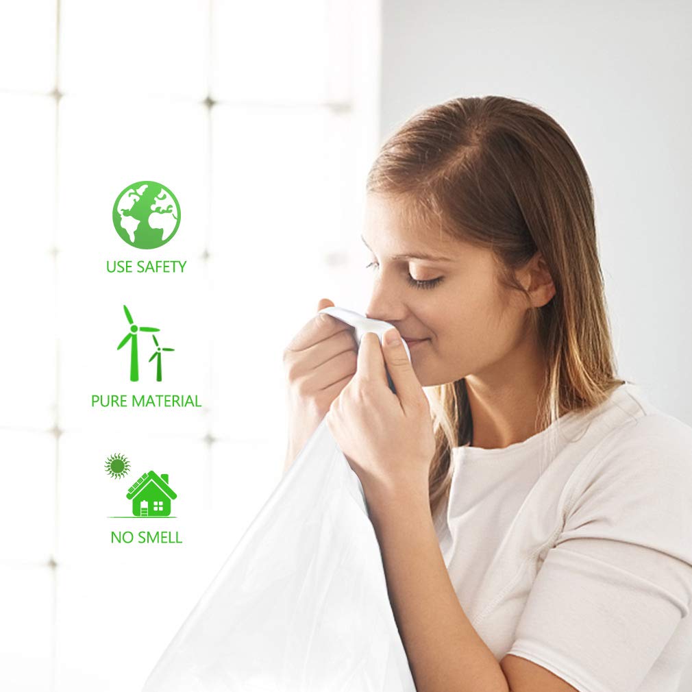 3 Gallon 170 Counts Small Trash Bags 3 Gallon 3.1 Gallon 3.2 Gallon fit 10 liter Garbage Bags by Teivio, Waste Basket Bags,Bathroom Trash Can Bin Liners, Plastic Bags for home office kitchen, Clear