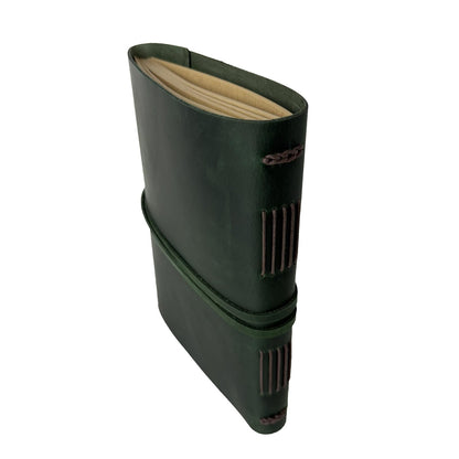 CooLeathor Large Notebook Journal - Genuine Leather Journals for Writing A4 Size Diary 8x10 Inch, Notepad For Women and Man, Gifts,Work,Travel Dark Green