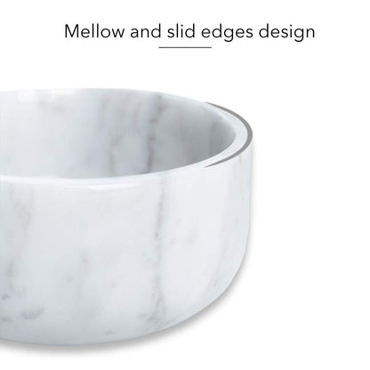 JIMEI Marble Decorative Bowl - Modern Fruit Bowl & Keys Entryway Bowl, 5 inch