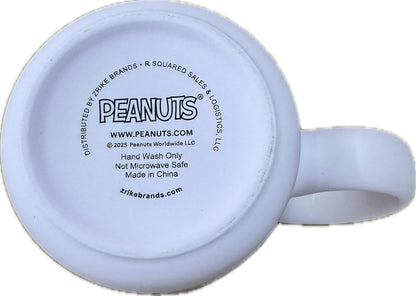 Zrike Peanuts Halloween Ceramic Coffee Mug, Pink with Mauve Interior, Trick or Treat