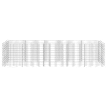 SKM Gabion Raised Bed Silver Galvanized Steel,Silver (Weight 112.66KG)