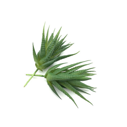 EBUYOM 2 PCS Mini Artificial Succulents Plants Unpotted Fake Succulent Bouquet Arrangements Faux Aloe Plants DIY for Garden Decor Home Decoration Greenery Set (Aloe)