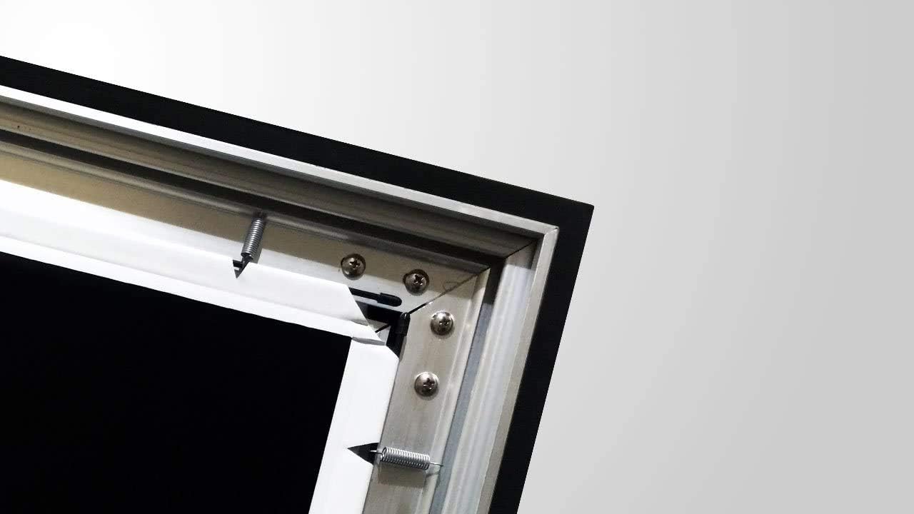Silver Ticket Products STR Series 6 Piece Home Theater Fixed Frame 4K / 8K Ultra HD, HDTV, HDR & Active 3D Movie Projection Screen, 2.35:1 Format, 138" Diagonal, Woven Acoustic Material STR-235138-WAB