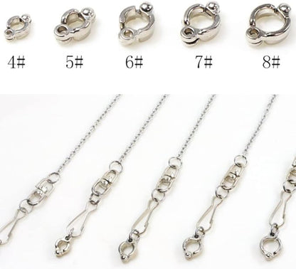 Bird Foot Chain Flying Stainless Steel Training Rope Outdoor Parrot Ankle Foot Ring Accessories Bird Harness Leash Prevent Escaping (7#)