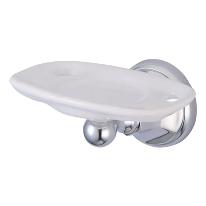 Kingston Brass BA4816C Metropolitan Toothbrush and Tumbler Holder, Polished Chrome,5-1/4-Inch Length, 3-1/8-Inch Wall Clearance