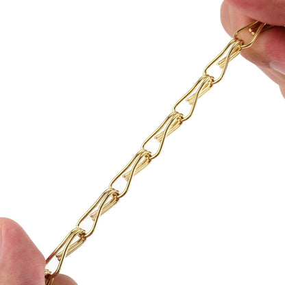 PINGEUI 8 Pack Gold Hanging Baskets Chains, 16 Inch Heavy Duty Metal Hanging Basket Chain Decorative Chains with S Hook, Plant Hanger Indoor Outdoor Replacement Hanging Chains