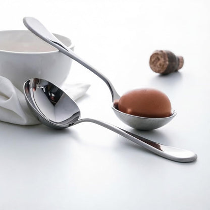 Txhlyx Serving Spoons with Deep Bowl,18/10 Stainless Steel 7.7 Inch Small Serving ladle for Soup,Sauce, Porridge,Stew,Dishwasher Safe,Set of 2