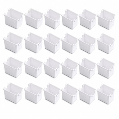 New Star Foodservice 22704 Plastic Sugar Packet Holder, White, Set of 24