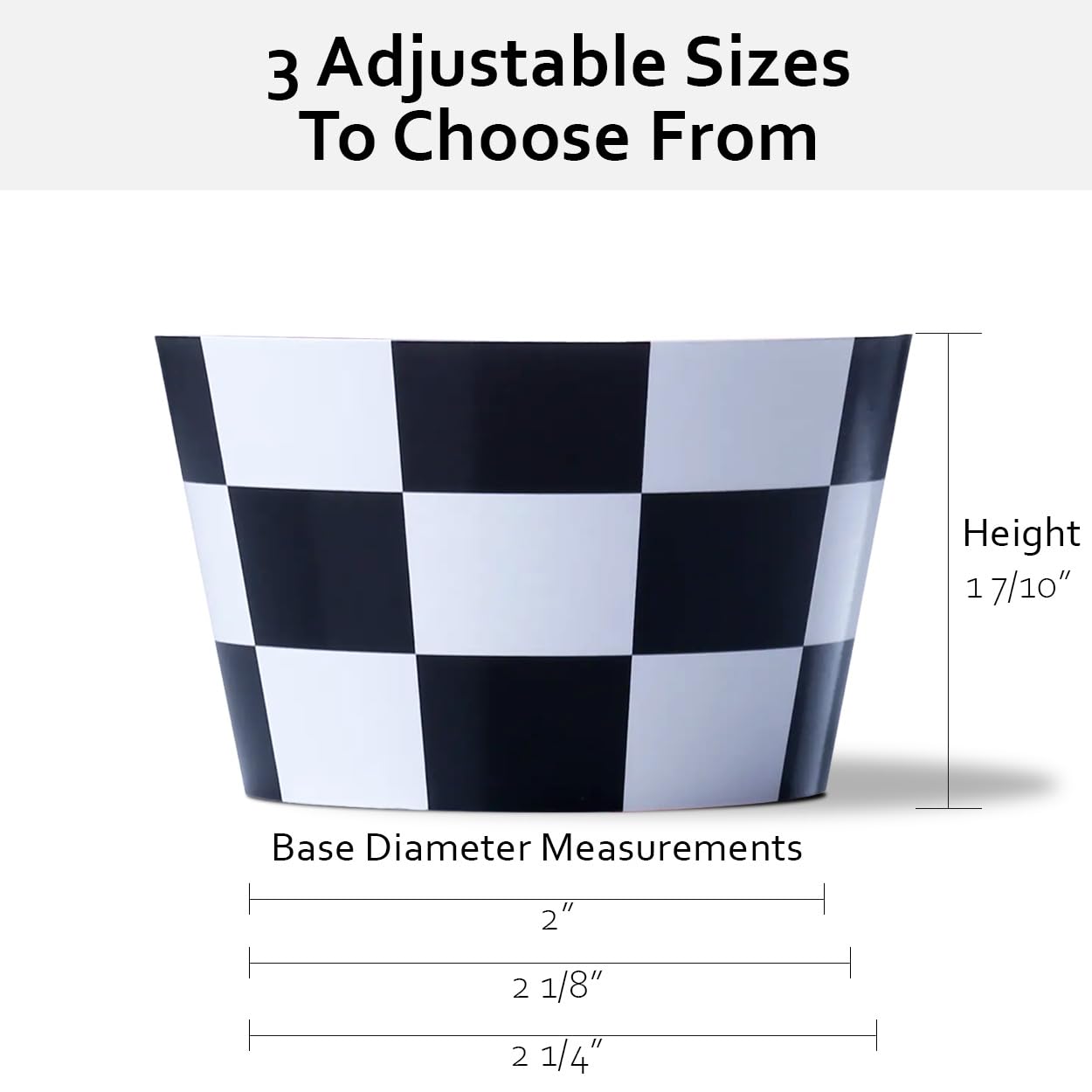 Race-Themed Checkered Cupcake Wrappers, Set of 42 - Red Checkered and Black and White Checker Pattern Cupcake Wrappers for Race Car Party Supplies by Pretty Cute Studios