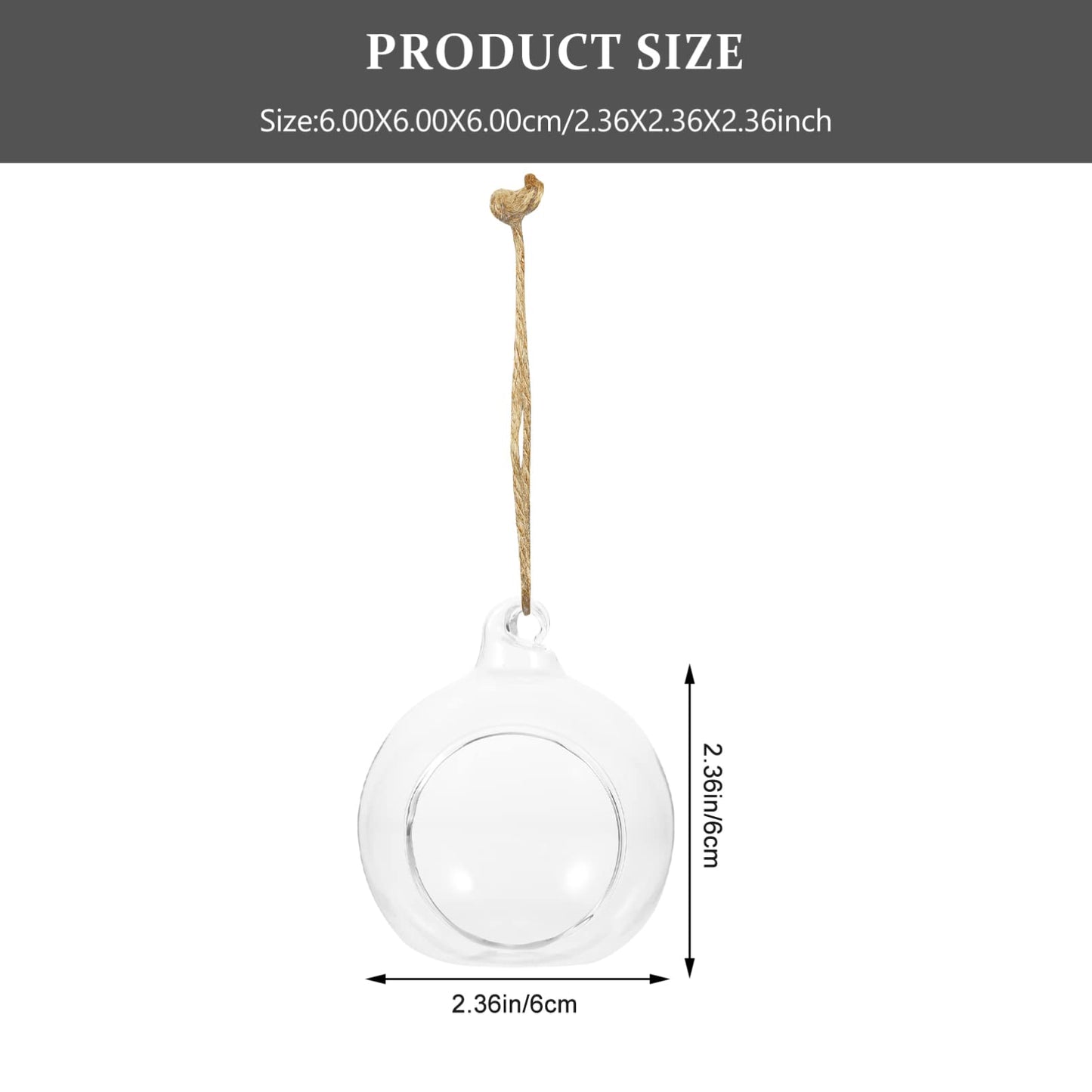 Cabilock Hanging Planter Glass Containers Glass Vases 12 Pcs Hanging Terrarium Hanging Glass orb Hanging Terrarium Globe Orbs air Plants Globe Glass Plant Glass Containers Glass Vases Glass Vase