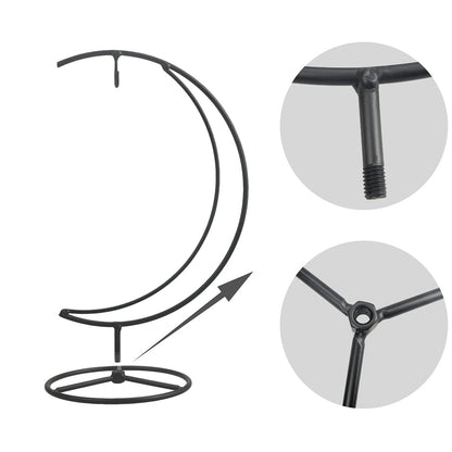YY YEARCHY Ornament Display Stand Iron Pothook Stand for Hanging Globe Air Plant Terrarium, Witch Ball, Christmas Ornament and Home Wedding Decoration(10.63*4.88, 1PCS)