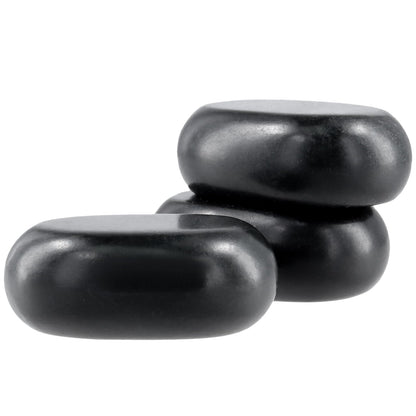 MUKLEI 15 Pack Massage Stones, 3 x 2 x 1 Inch Essential hot Stones Rocks Massage for Spa Therapy Relaxation