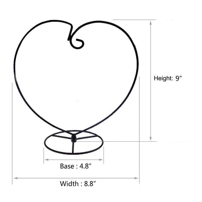 CXLE Ornament Display Stand, Ornament Stand Holder Iron Pothook Stand for Hanging Glass Globe Air Plant Terrarium, Witch Ball, Christmas Ornament and Home Wedding Decoration