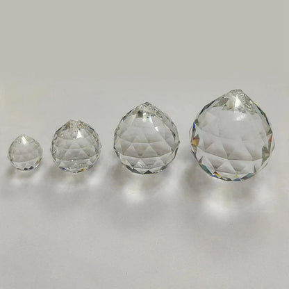 80mm Large Crystal Prism Suncatcher for Windows Hanging, Clear Glass Crystal Sun Catcher Beads Pendants Maker Balls for Indoor Outdoor Garden Feng Shui Home Decor