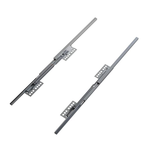 Dowell B18 Aluminum Base Wastebasket Pullout with Door Mount and Two 50Qt/13Gal Plastic Bins (4012 0218+50x2)