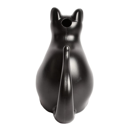 Esschert Design Cat Watering Can, Plastic, Black