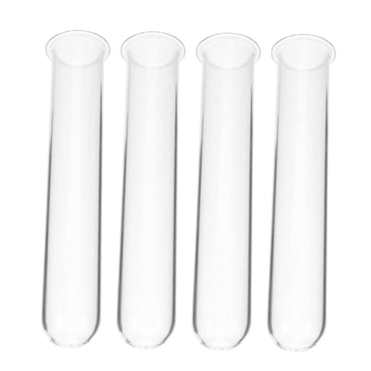 Kisangel 4pcs Glass Hydroponic Test Tube Vases for Indoor Plants Elegant Propagation Station for Home and Office Decor Small Terrarium Flower Holders for Fresh Greenery Display