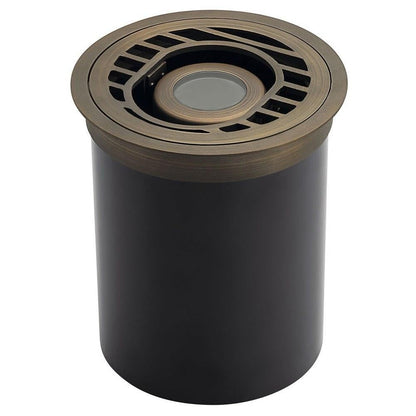 KICHLER 12 Volt 7 Watt Accent Well Light in Centenial Brass Finish for use as an Uplight in a Recessed Well, 15789CBR