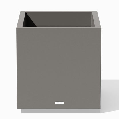 Veradek Block Series Cube Plastic Planter - Large Square Planter for Indoor or Outdoor Patio/Garden | Durable All-Weather Use with Drainage Holes | Modern Décor for Tall Plants, Trees, Flowers