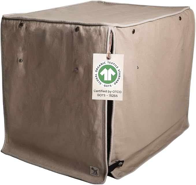 Molly Mutt Wild Horses Dog Crate Cover, 100% Cotton Canvas Cover with 2 Roll-Up Panels, Ideal for Dog or Cat Crate, Durable, Washable, and Free of Harmful Chemicals, 42" x 28" x 31"