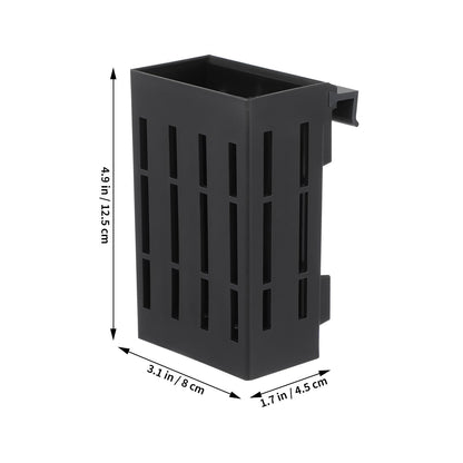 Ipetboom Hanging Aquarium Plant Holder 4-Pack Plastic Aquatic Planters 4.92X3.14X2.16In with Multiple Drainage Holes for Fish Tank Decoration and Aquatic Plant Growth