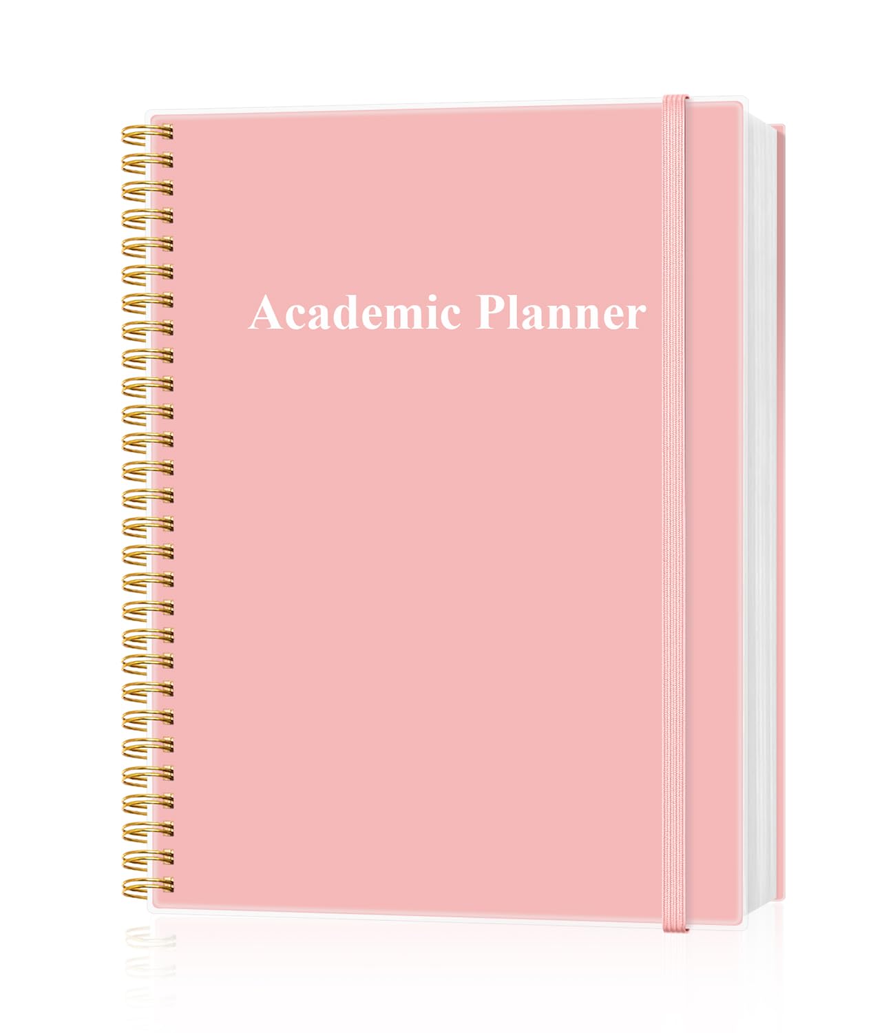Academic Planner for 2026-2027 or Anytime - Undated Weekly Student Planner For Homeschool, High School, College & Nursing Students, 200 Pages, 8.5" x 11", Pink