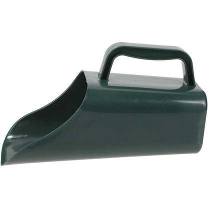 Housoutil Multifunctional Garden Soil Scoop Shovel for Bonsai and Potted Plants, Military Green Large Plastic Soil Shovel with Sifting Function for Planting and Potting Tasks