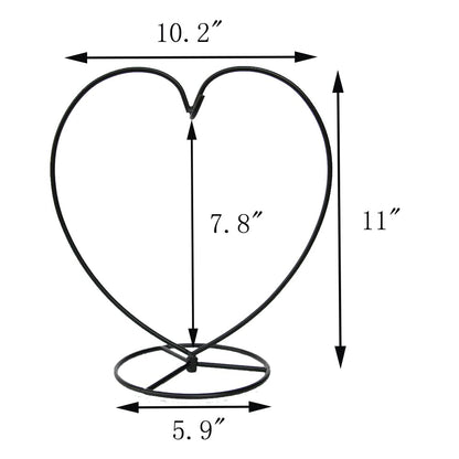 WOCTDTHW Ornament Display Stand Holder Iron Hanger for Chrismas Hanging Glass Globes (Love Shape Large 1 Pcs)