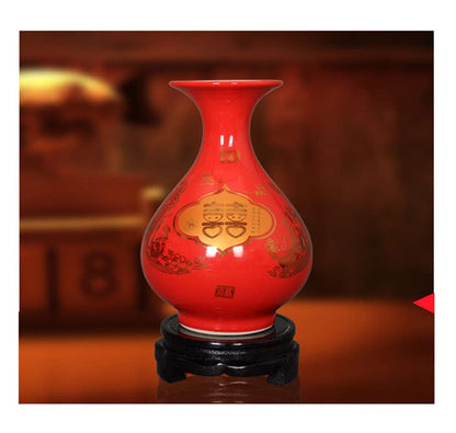 GOLDY&WENDY Chinese Wooden Non-rotating Base Round Household Vase Plant Fishbowl Stone Buddha Statue Display Stand