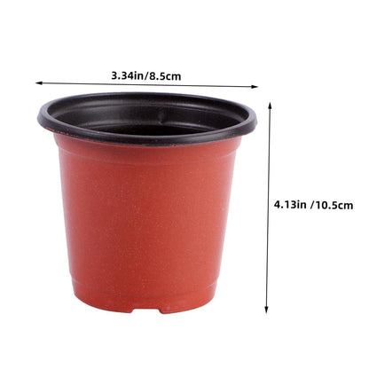 FONDOTIN 120pcs Seedling Nursery Pots with Drainage, Dual-Color Plastic Planting Cups for Strawberry Cuttings, Small Breathable Garden Containers for Seed Starting and Transplanting