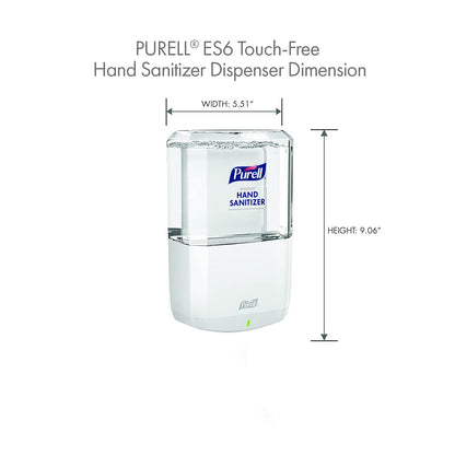PURELL ES6 Automatic Hand Sanitizer Dispenser, White, Compatible with 1200 mL PURELL ES6 Automatic Hand Sanitizer Refills (Pack of 1) - 6420-01