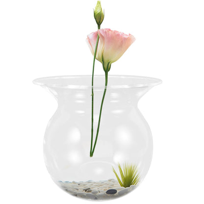 ibasenice 4pcs Glass Flower Vases Set, Glass Plant Terrariums with European Iron Deer Frame, Wall Garden Indoor Propagation Containers for Home Décor and Floral Arrangements