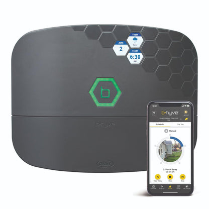 Orbit B-hyve XR Smart Sprinkler Timer - 8-Zone - WiFi-Enabled Indoor/Outdoor Irrigation Controller - App Control - Weatherproof Watering System - Multi Zone - Custom Programs - 57985