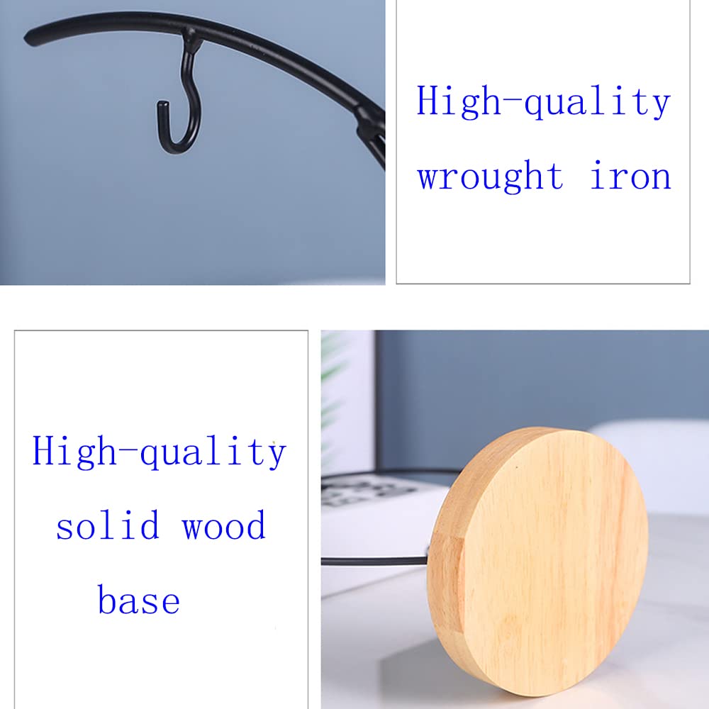 WOCTDTHW Ornament Display Stand Holder Iron Hanger for Chrismas Hanging Glass Globes (C Shape 1 Pcs)