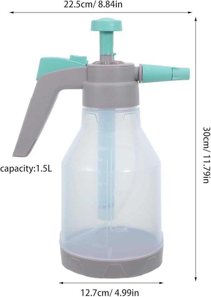 KOMBIUDA Bird Shower Misting Sprayer Bottle: 1.5L/50.72 Fl Oz Handheld Parrot Bath Sprayer Mist Cleaning Tool - Bird Mister for Parakeet Parrot Cockatiel