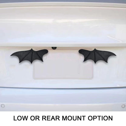Limen Wooden Bat Wing Decoration 2 Pcs – Funny License Plate Decor, Composite Wood Wall Art for License Plate & Party, Gothic Car Decor,(6.89 * 4.53in)