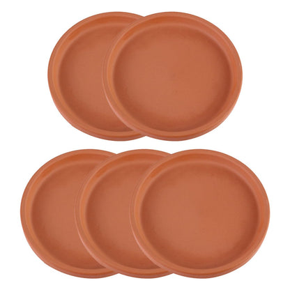 Gatuida 5pcs Plant Saucer Drip Tray, Pottery Plant Saucers for Indoor Outdoor Use, Flower Water Trays Pot Holders for Floor Protection