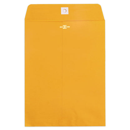 10x13 Clasp Envelopes 20 Pack, Goefun Large Brown Yellow Manilla Envelopes 10x13 with Clasp and Gummed Seal for Office - 100GSM Kraft Paper