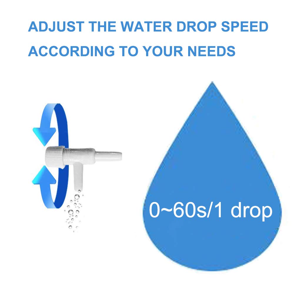 ARTEM 12 Packs Plant Waterer Self Watering Devices with Slow Release Adjustable Switch Vacation Automatic Irrigation Watering System for Indoor & Outdoor Home Office Plants
