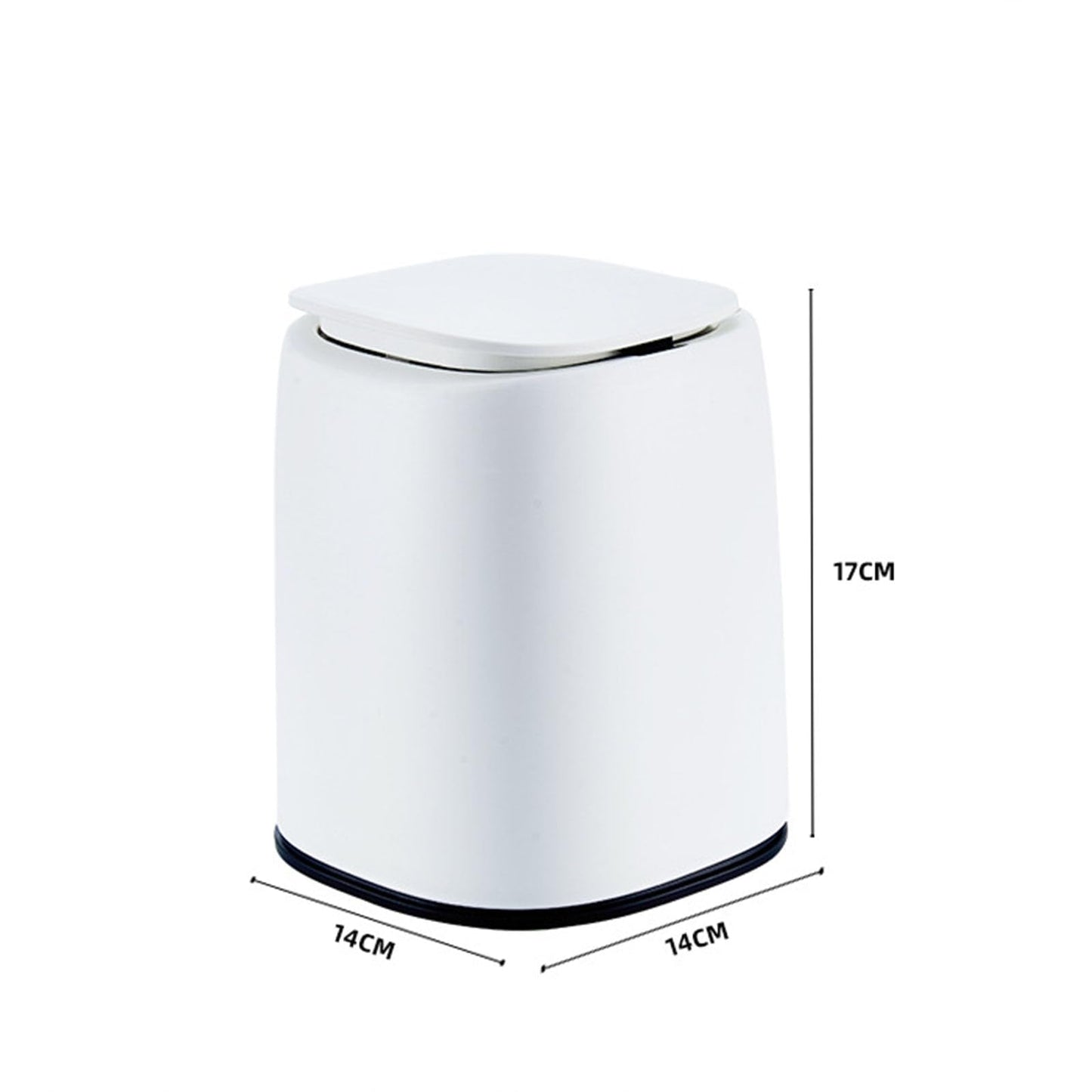 HomDSim Mini Trash Can with Lid, Pop Up Countertop Wastebasket, Tiny Plastic Trash Bin, Counter Garbage Lint Bin Removable Small Garbage Can for Countertop,Dressing Table,Bedsid,Desk