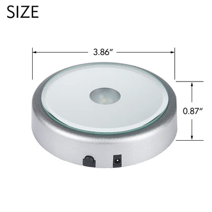 IFOLAINA LED Display Multicolor Light Base for 3D Crystal Art - Lighted Up Stand Color Changing Small LED for Glass Art