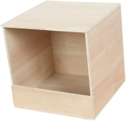 Parakeet Nesting Box Wooden Parrot Nest Birds Box Wood Breeding Box Wooden Pigeon Nesting Box for Lovebirds Cockatiels Budgie, Small