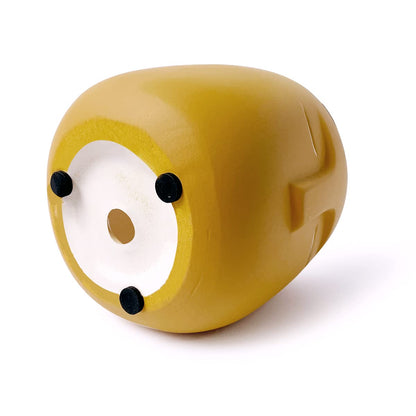 GeLive Head Succulent Plant Pot Ceramic Face Planter Modern Statue Flower Vase Windowsill Box with Drainage Hole Home Decoration Indoor Outdoor Container Gold Eyes (Yellow)