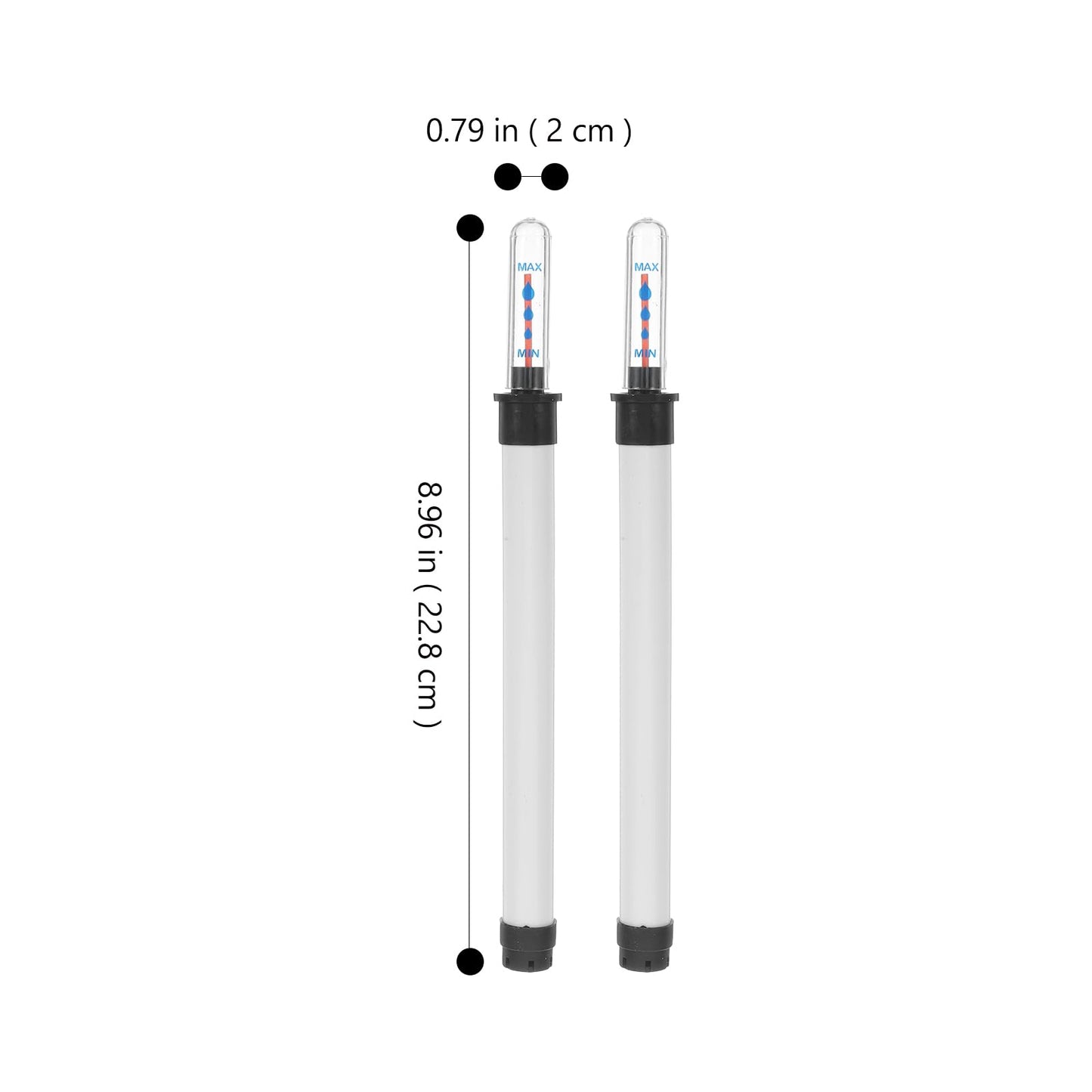 NOLITOY 2Pcs Plant Water Meter and Water Level Indicator for Indoor Potted Plants - 180ml Soil Moisture Sensor and Gauge - No Battery Indicator for Flower Pot, Garden and Office