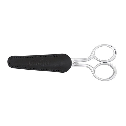 Gingher 5" Fabric Scissors, Premium Forged Steel Fabric Shears, Sharp Knife Edge Sewing Scissors for Cutting Cloth with Protective Sheath, Ambidextrous Design
