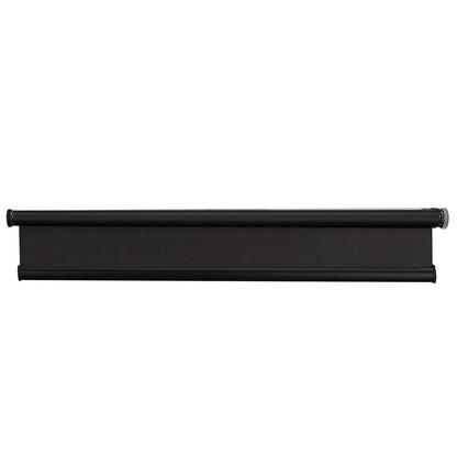 RecPro Black RV Roller Shades, Slow-Rise Blackout Window Cover, 62inW x 32inH, Polyester, Model 606345304744