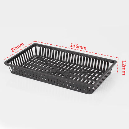 Yardwe 10-Pack Aquarium Planting Baskets Plastic Aquatic Plant Pots with Drainage Holes for Fish Tank Water Grass and Pond Plant Growth