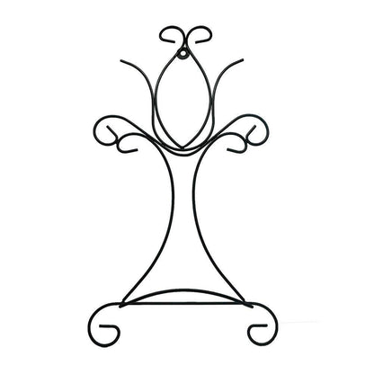 YY YEARCHY Ornament Display Stand Flower Plant Pot Stand Holder Iron Pothook Stand for Hanging Glass Terrarium